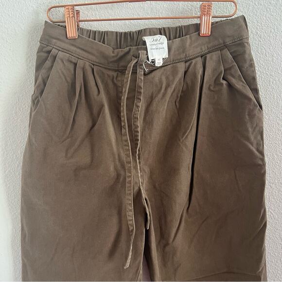 5a7 Cinq a sept tous les jours Green Elastic Waist Casual Pants XS - Picture 3 of 8